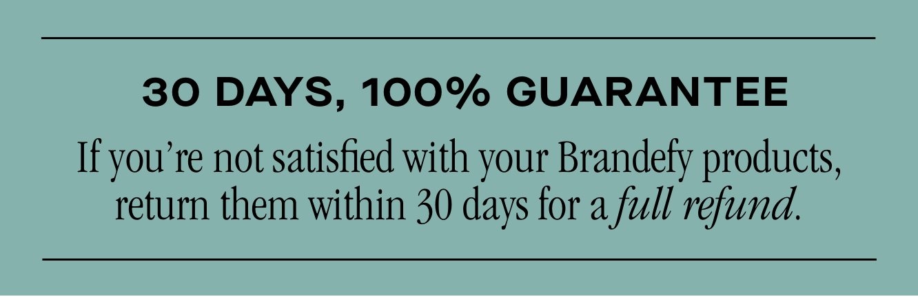 30 days, 100% guarantee 