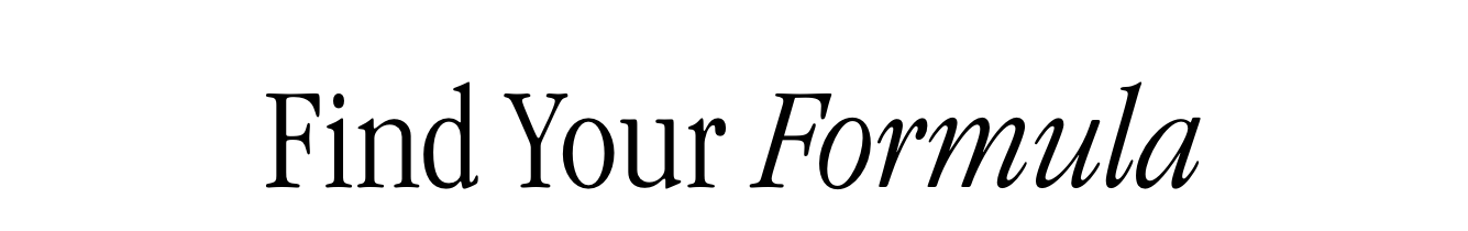 Find Your Formula 