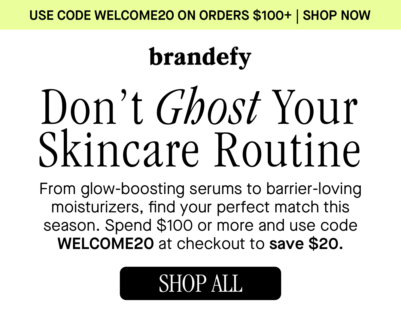 Don't Ghost Your Skincare Routine Don't Ghost Your Skincare Routine