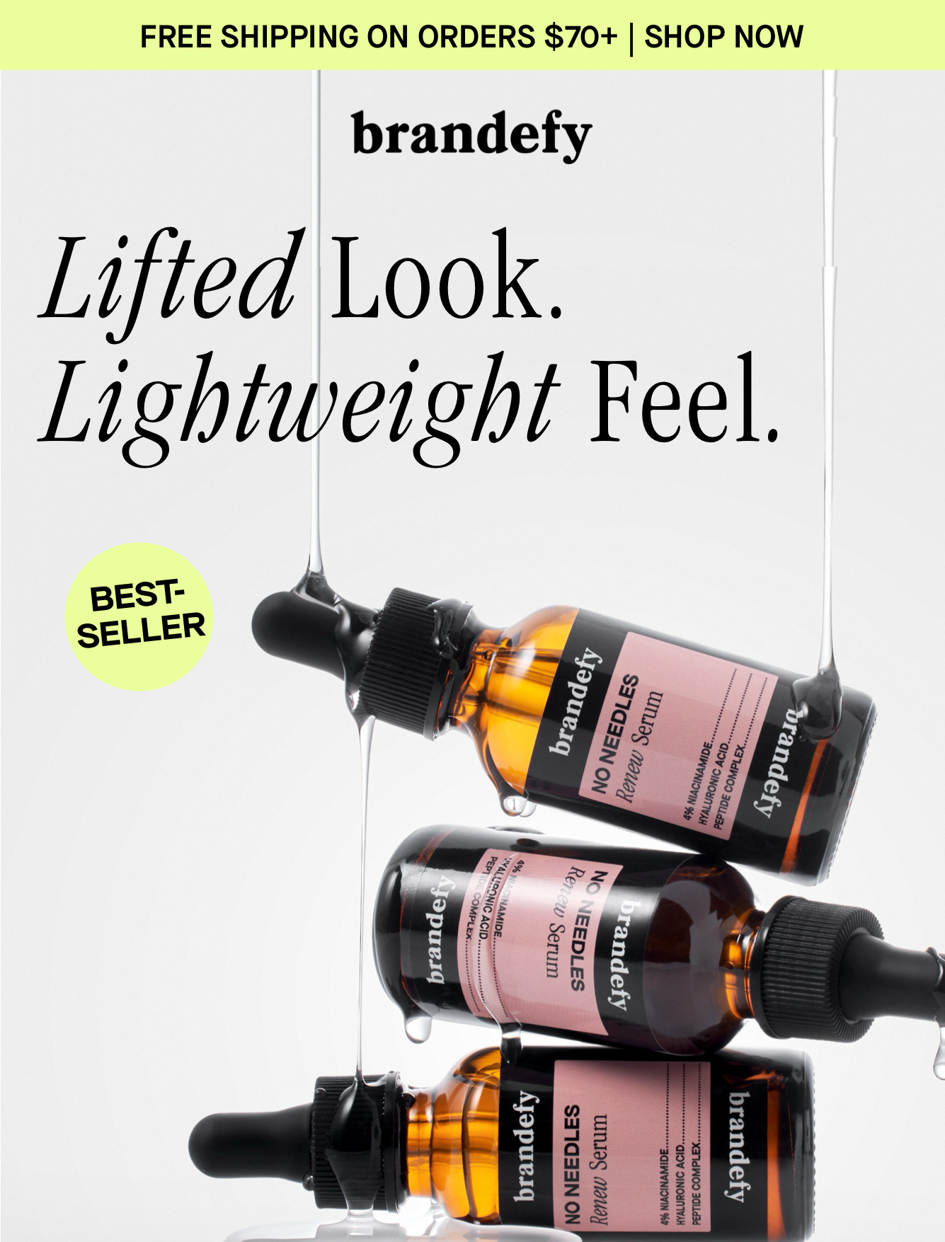 Lifted look. Lightweight feel.