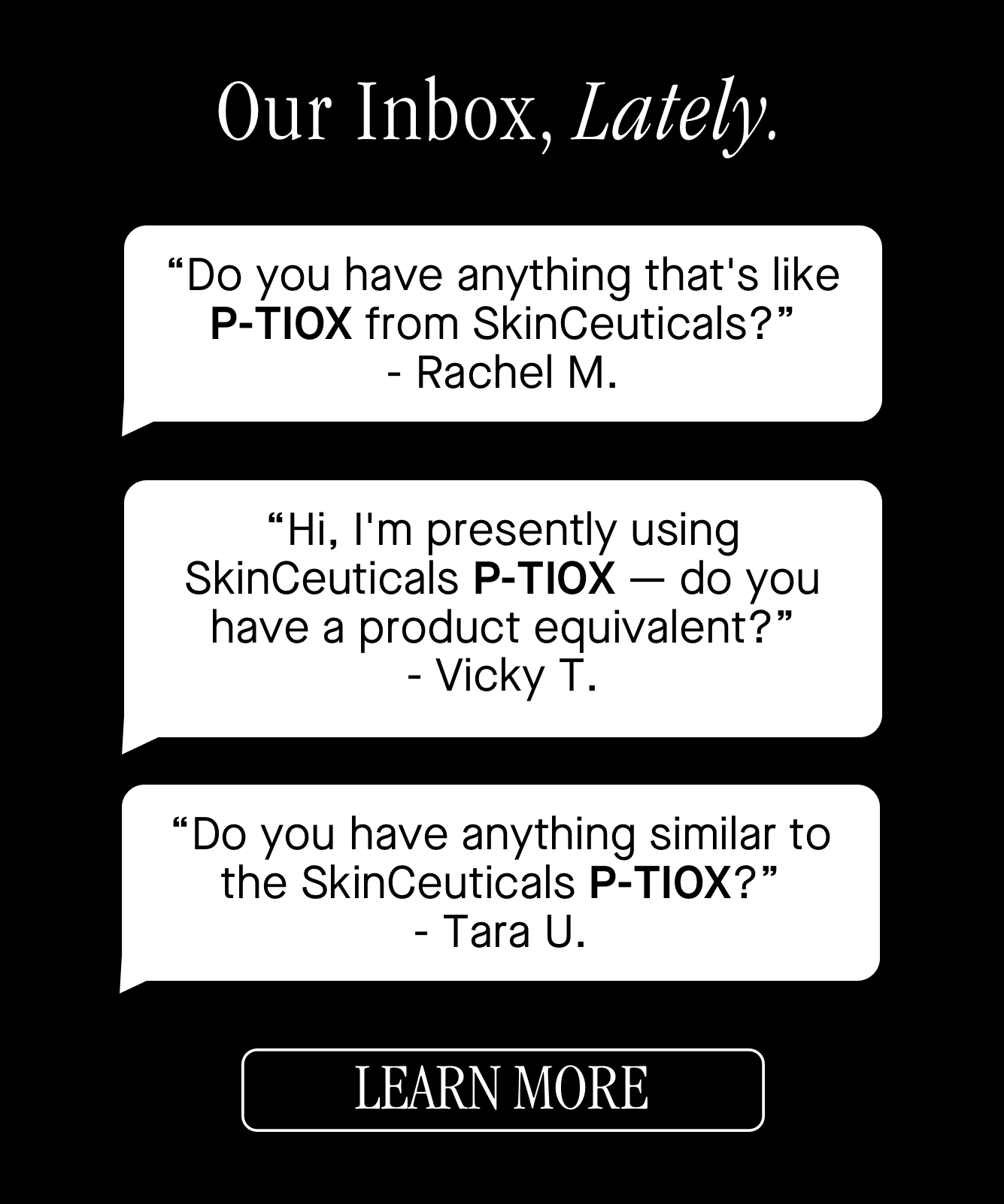 Our Inbox, Lately.