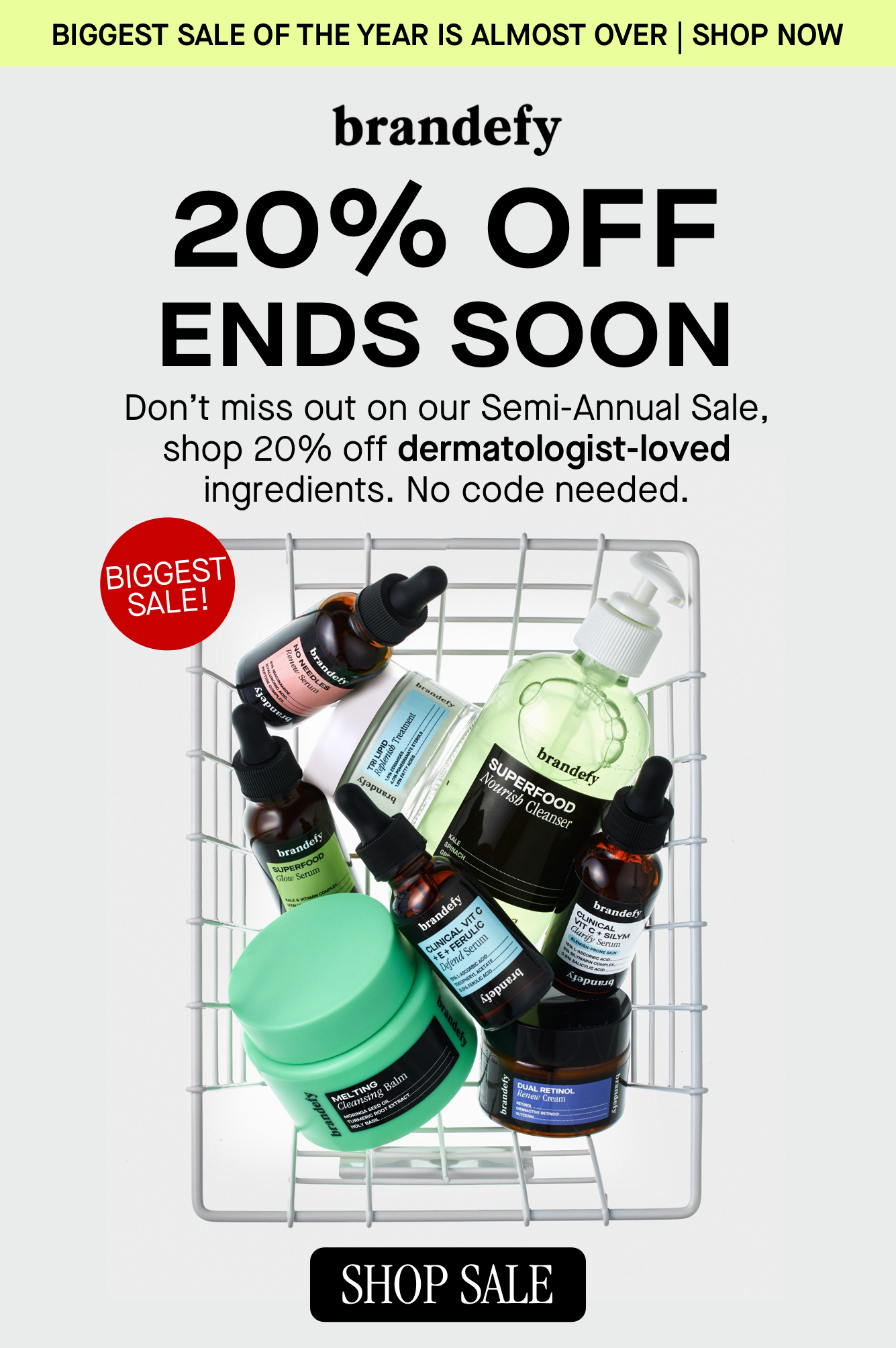 20% Off Ends Soon 
