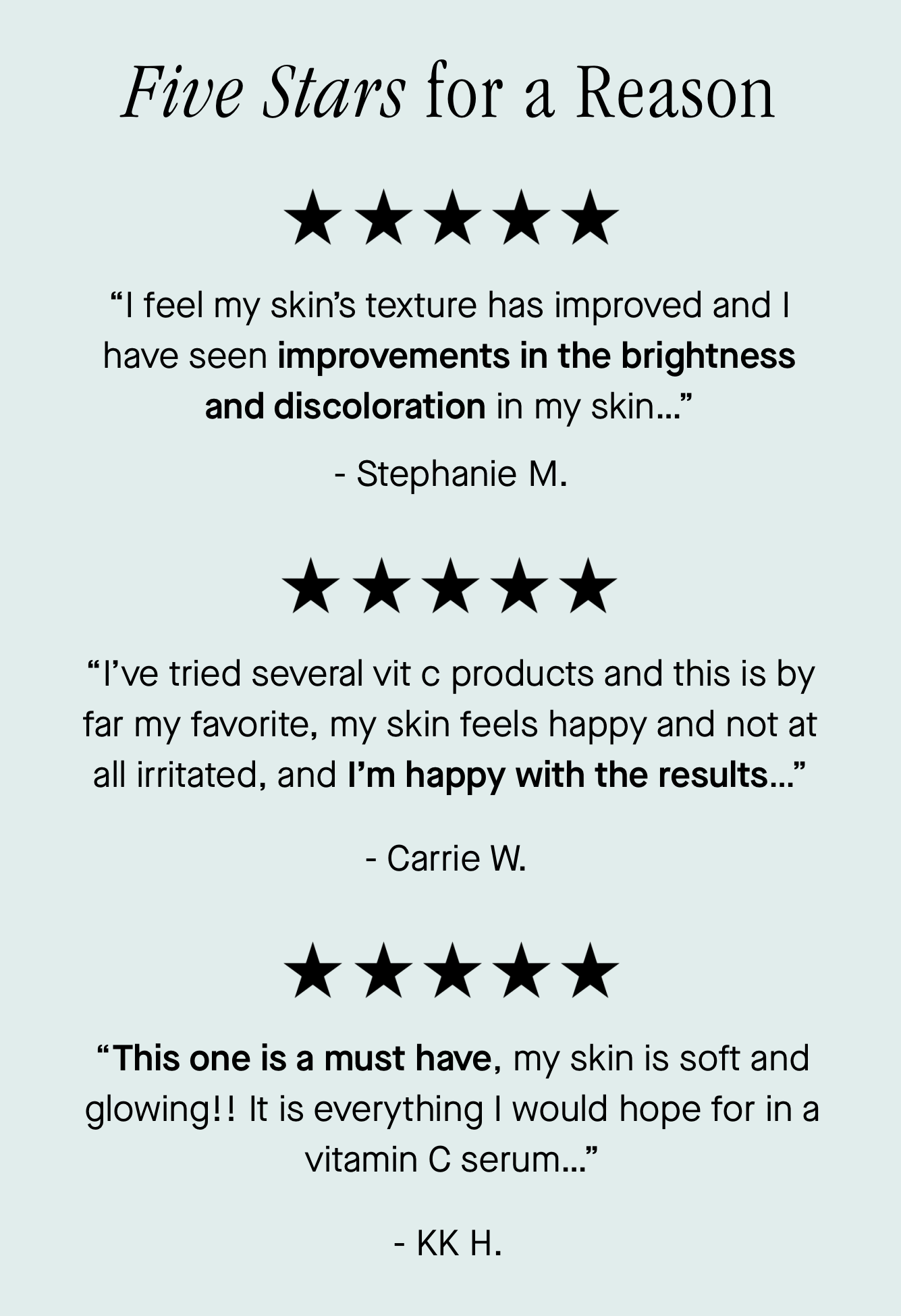 Five Stars for a Reason 