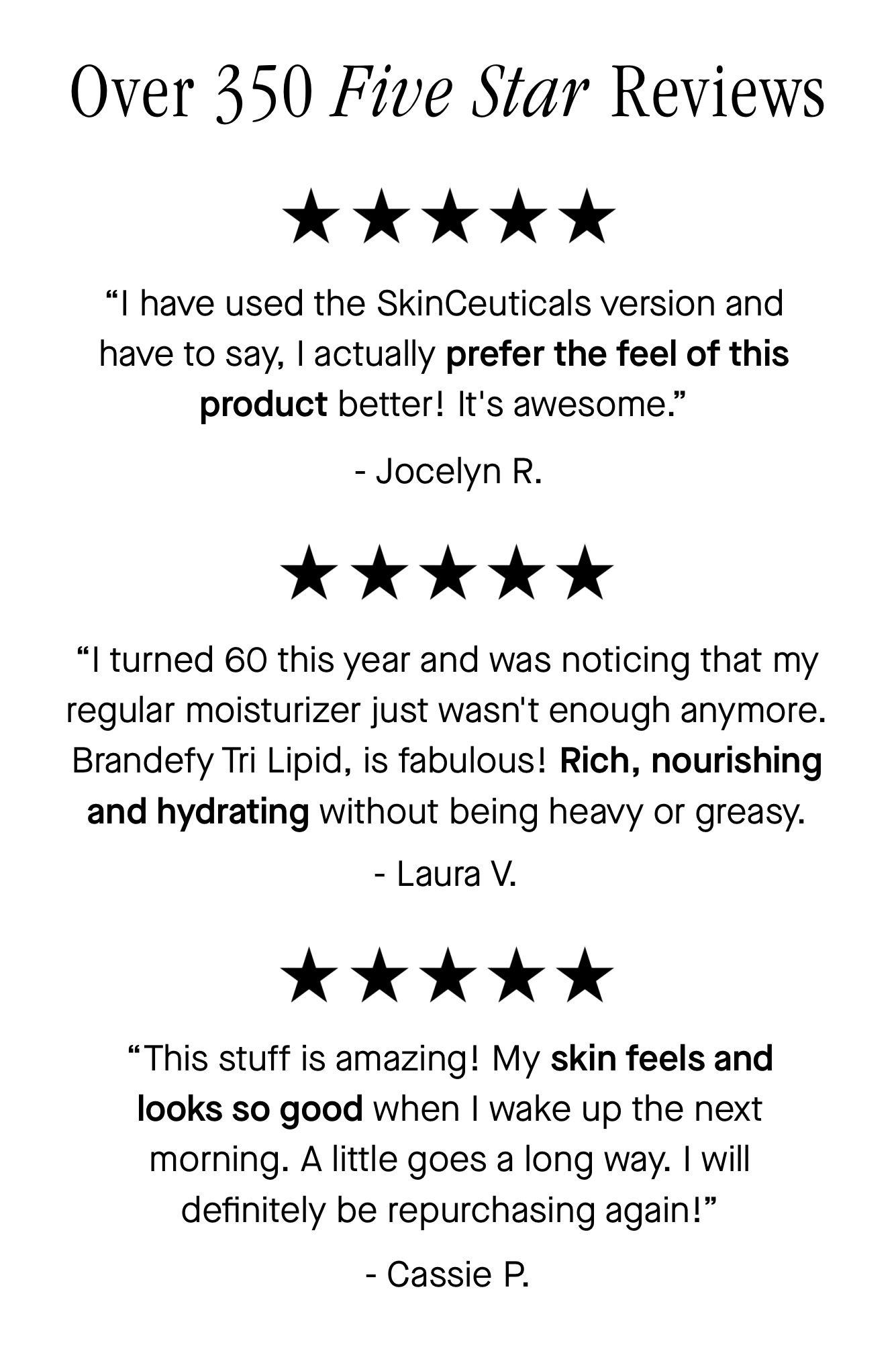 Over 350 Five Star Reviews 