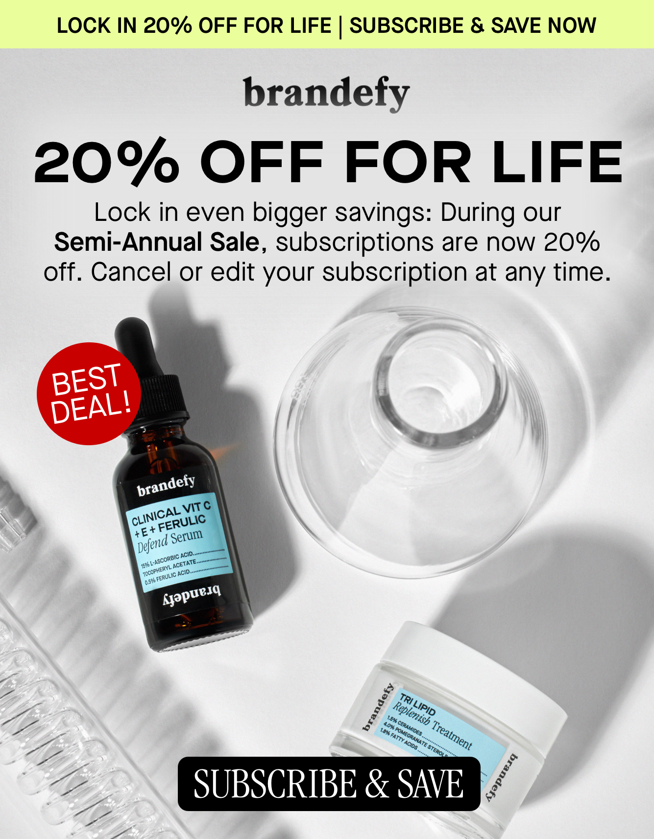 20% off for life