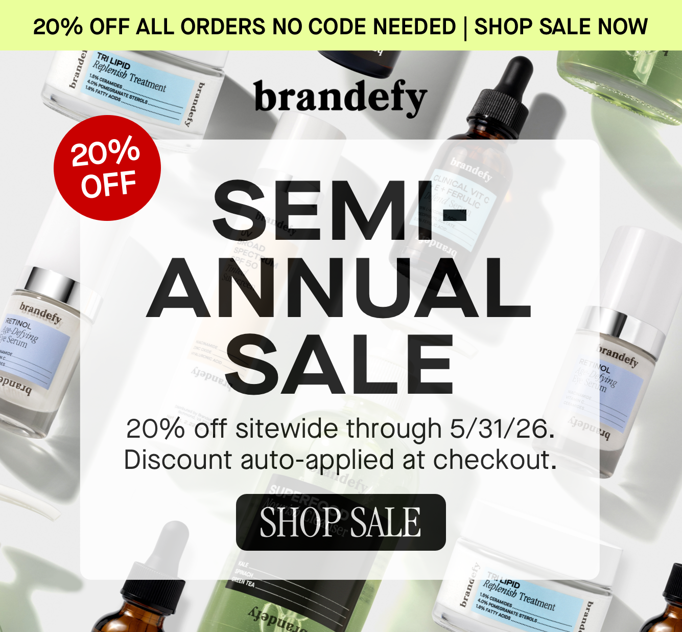 Semi-annual sale