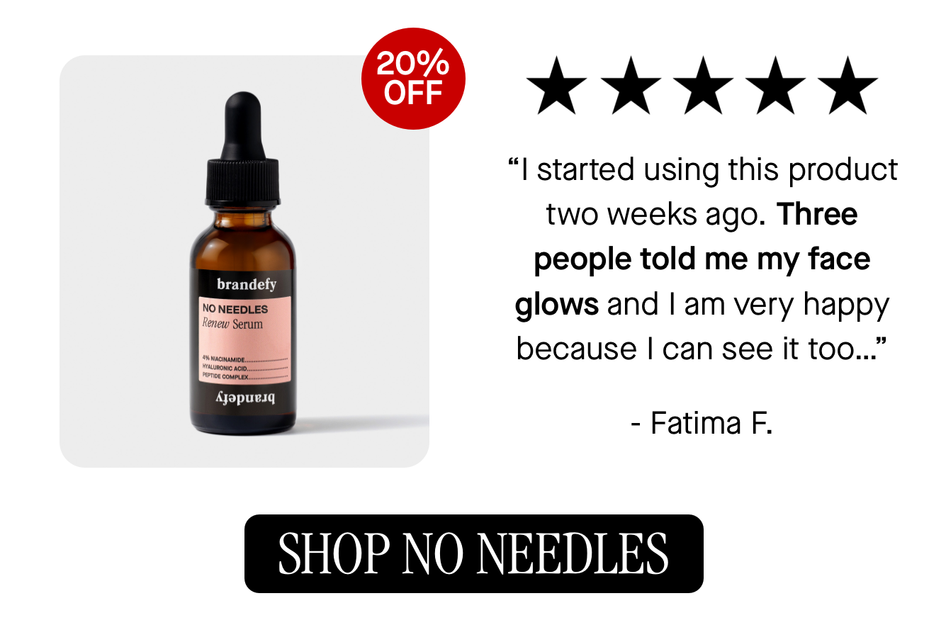 No Needles Renew Serum