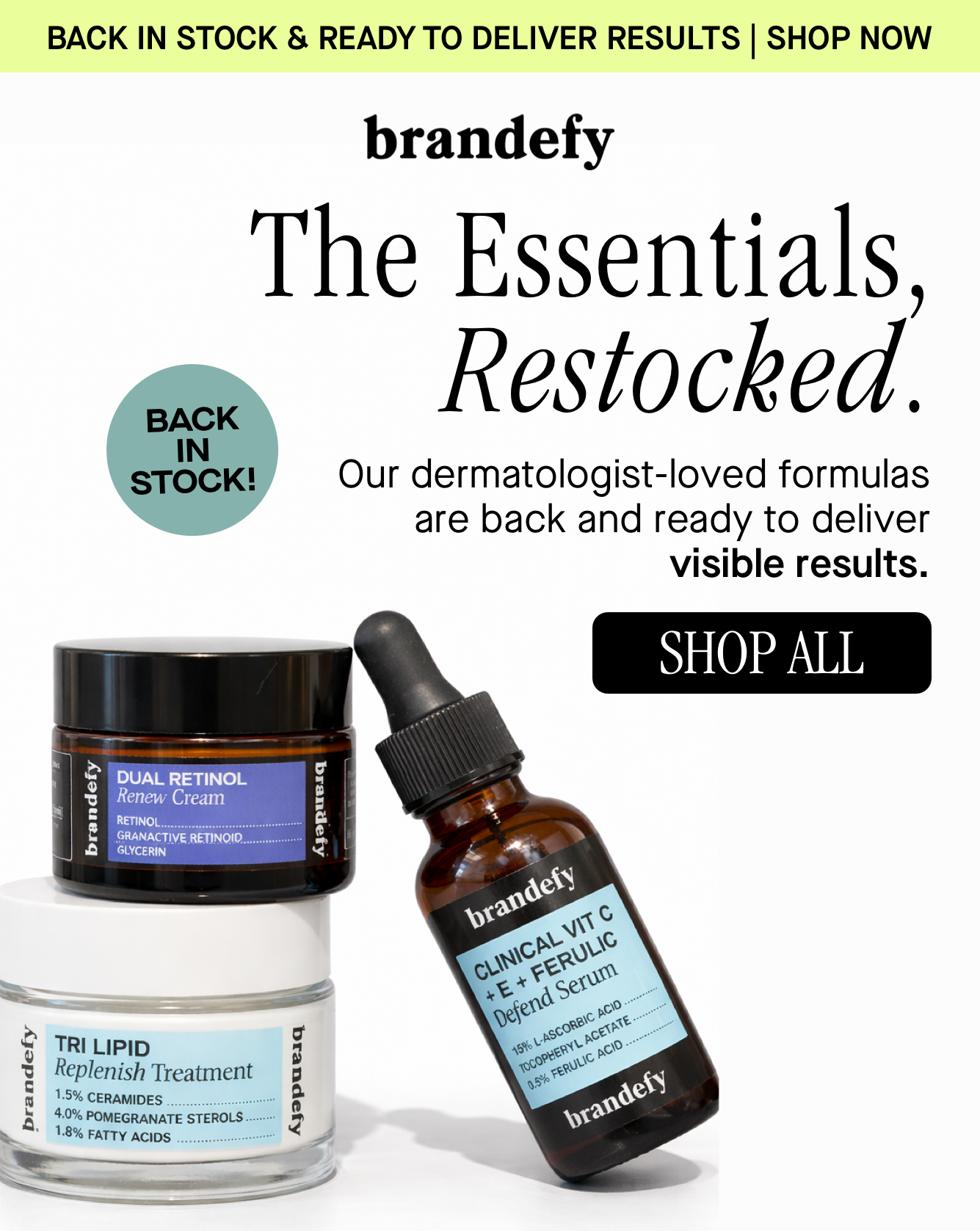 The Essentials, Restocked.