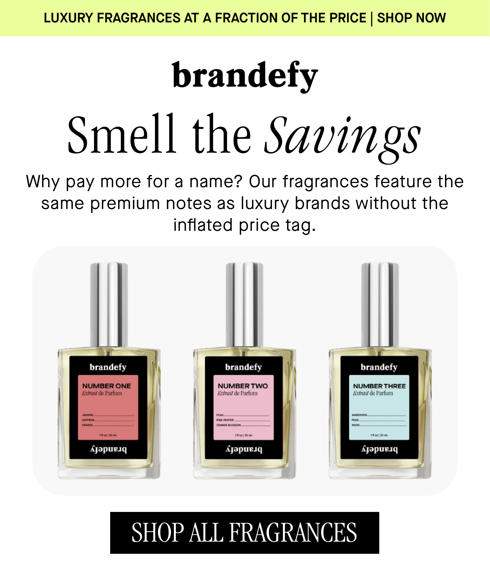 Smell the savings