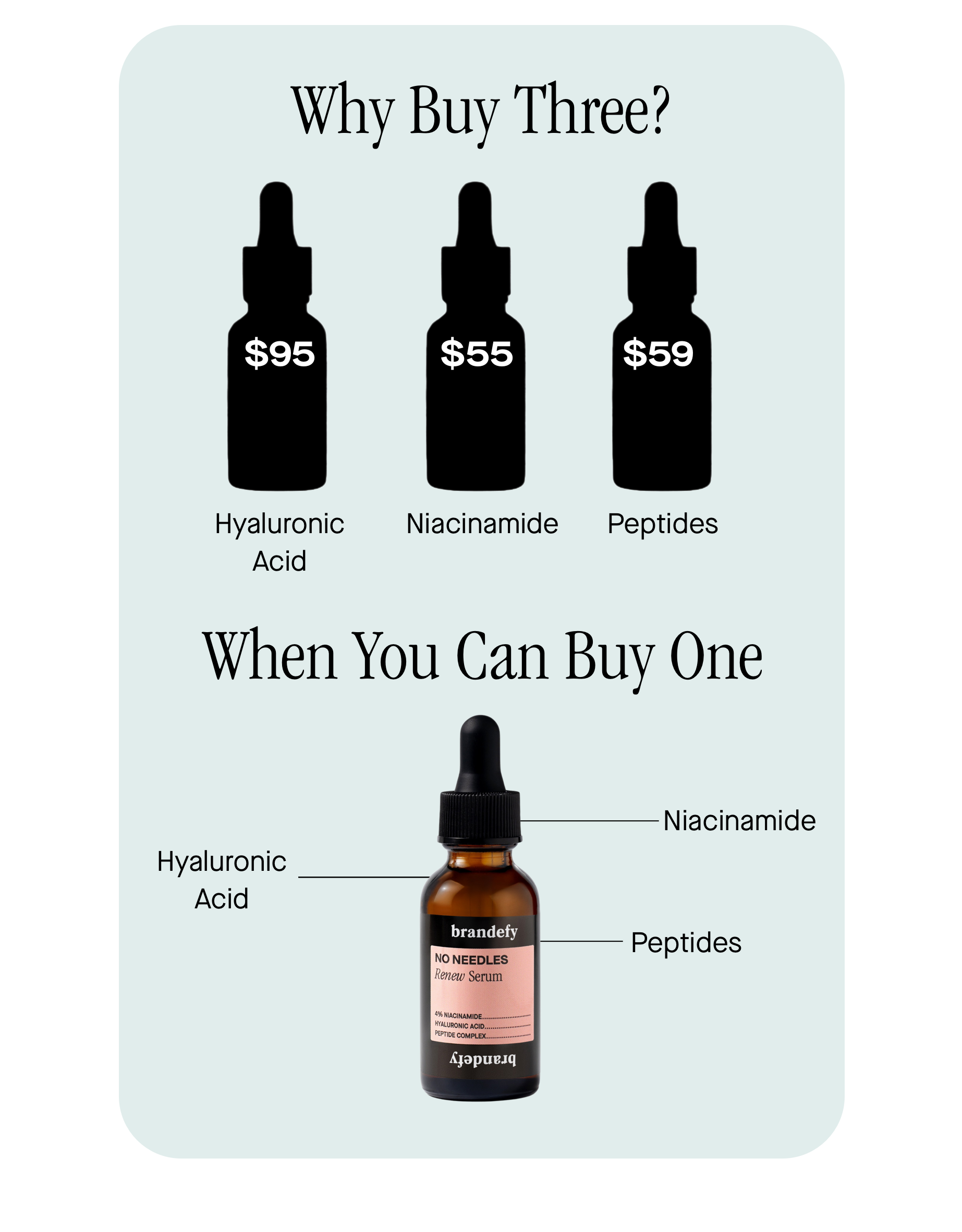 Why buy three? when you can buy one?