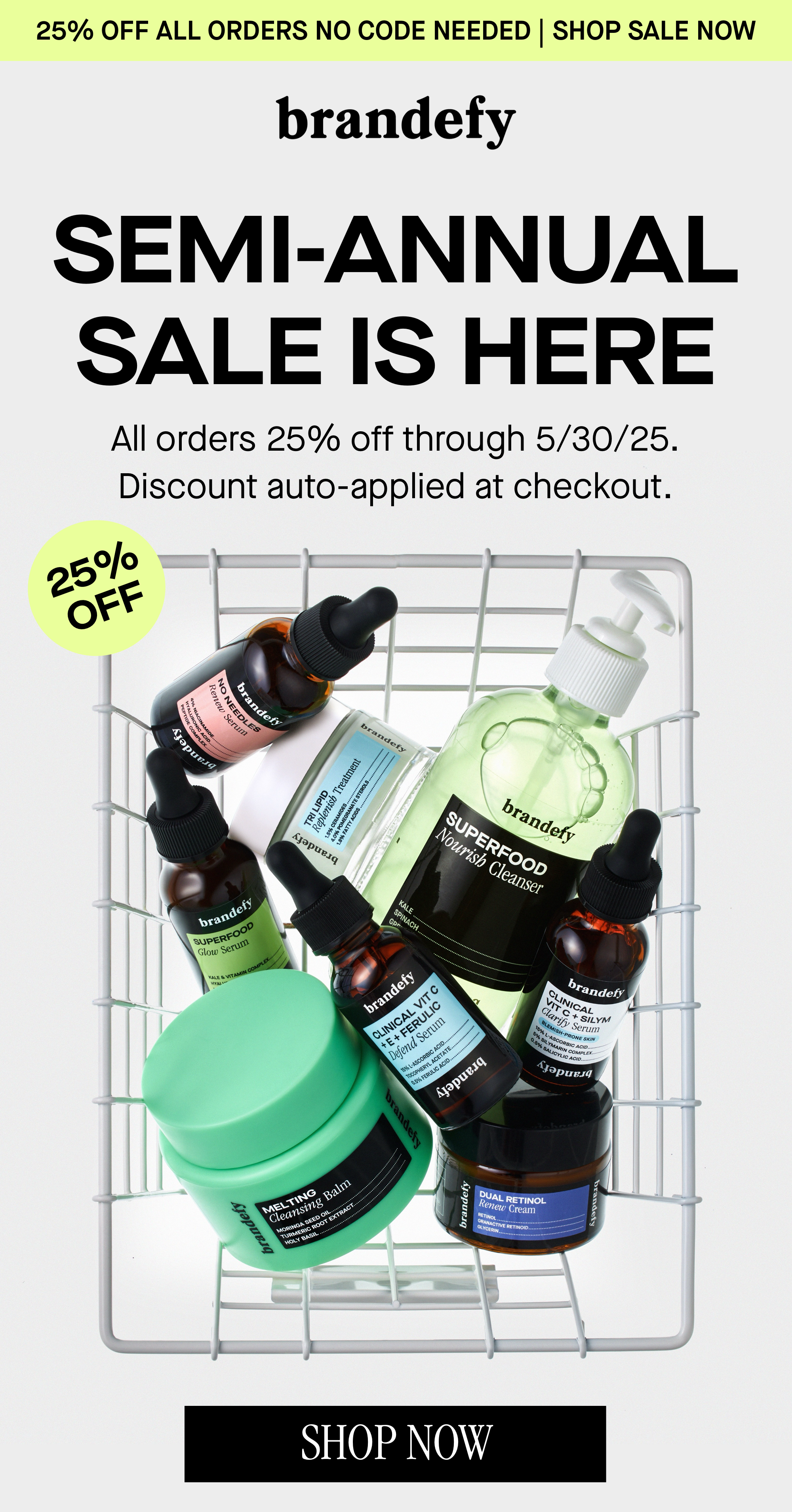 Semi-Annual Sale is Here