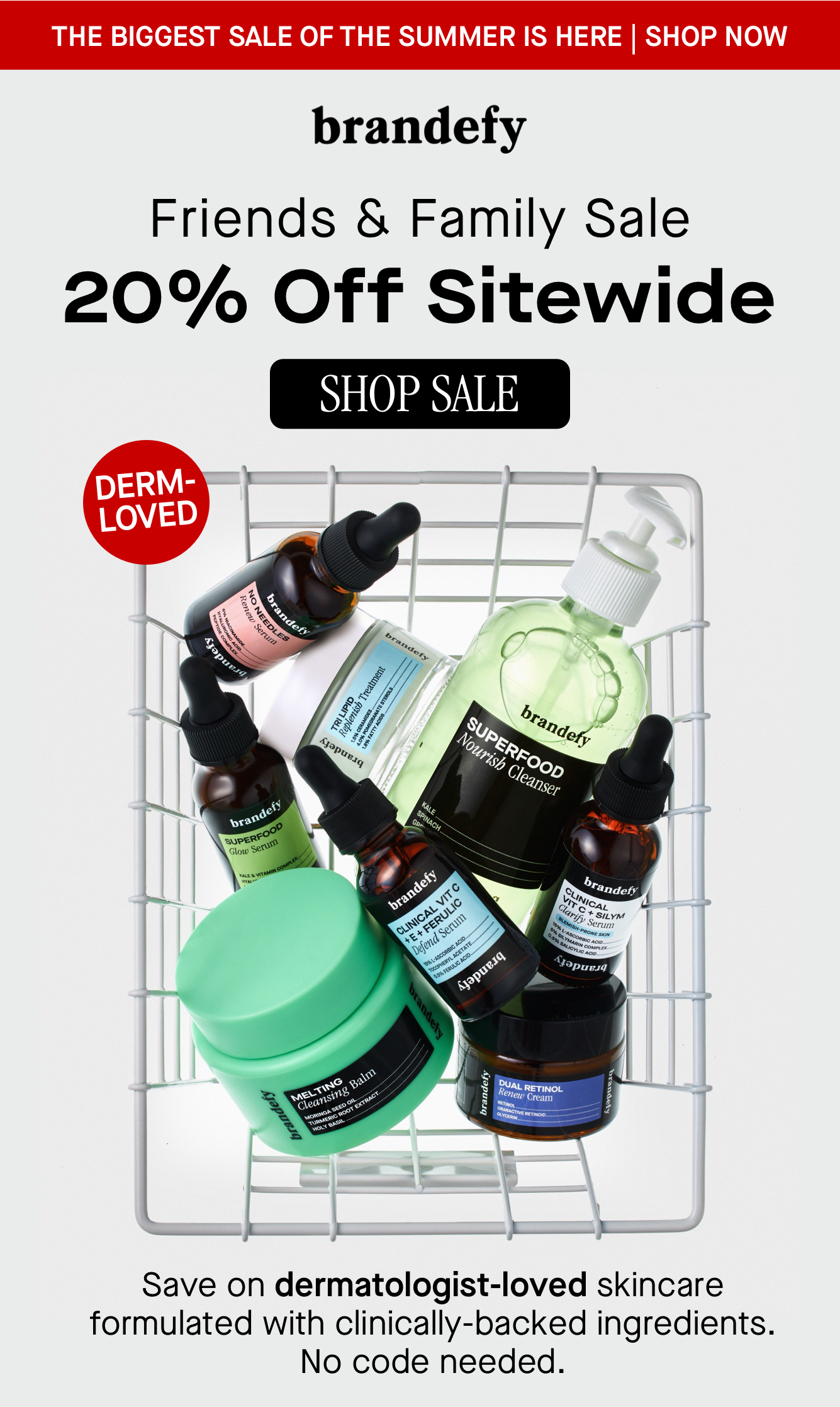 Friends & Family Sale 20% Off Sitewide