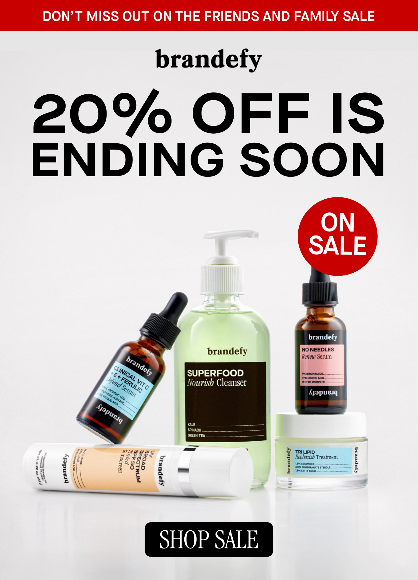 20% OFF IS ENDING SOON 