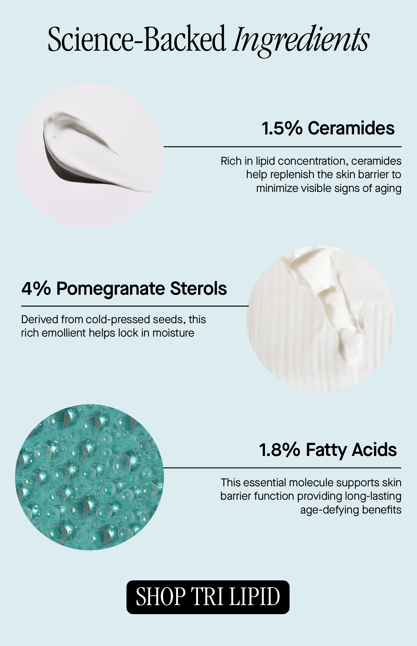 Science-backed ingredients