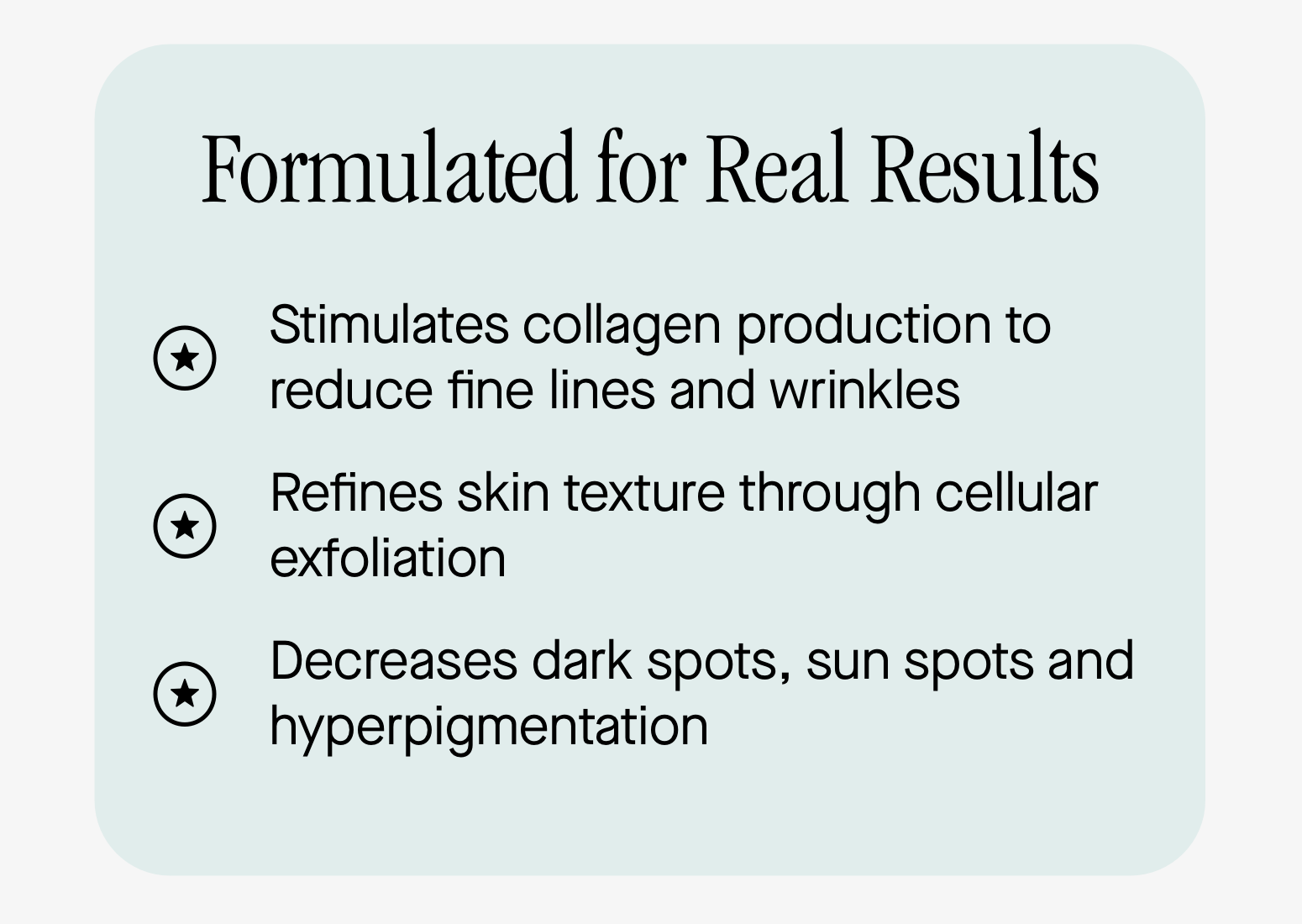 Formulated for Real Results Formulated for Real Results