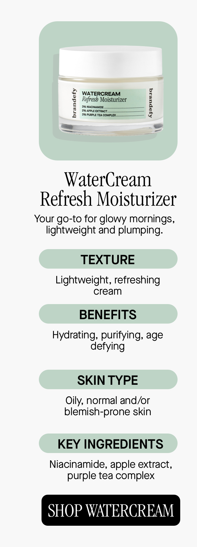 WaterCream Refresh Moisturizer