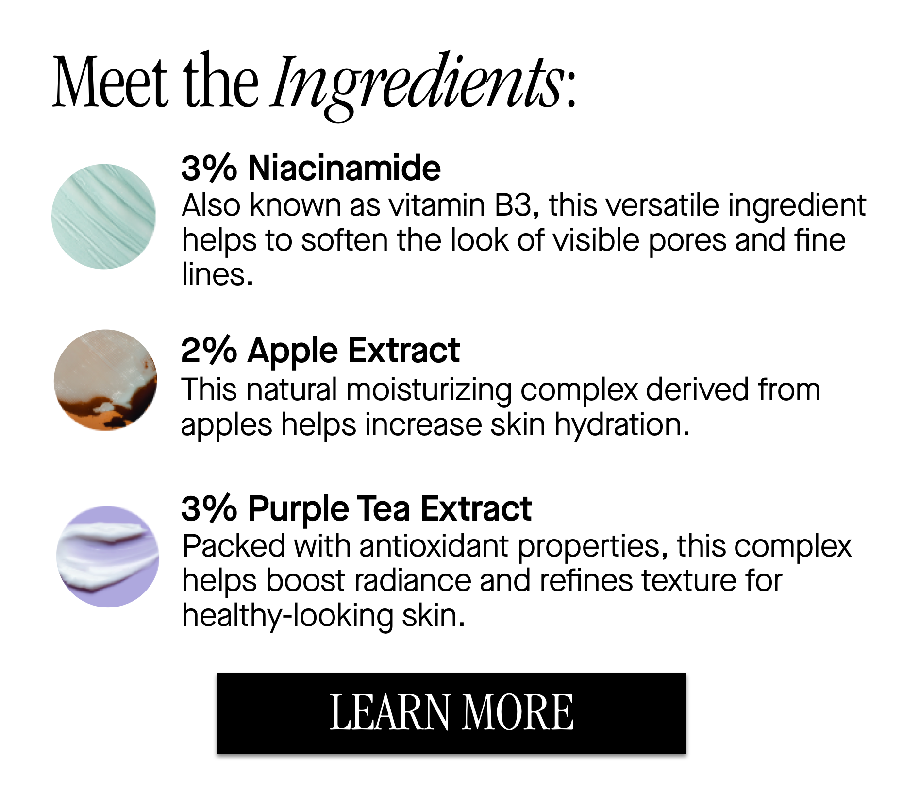 Meet the ingredients