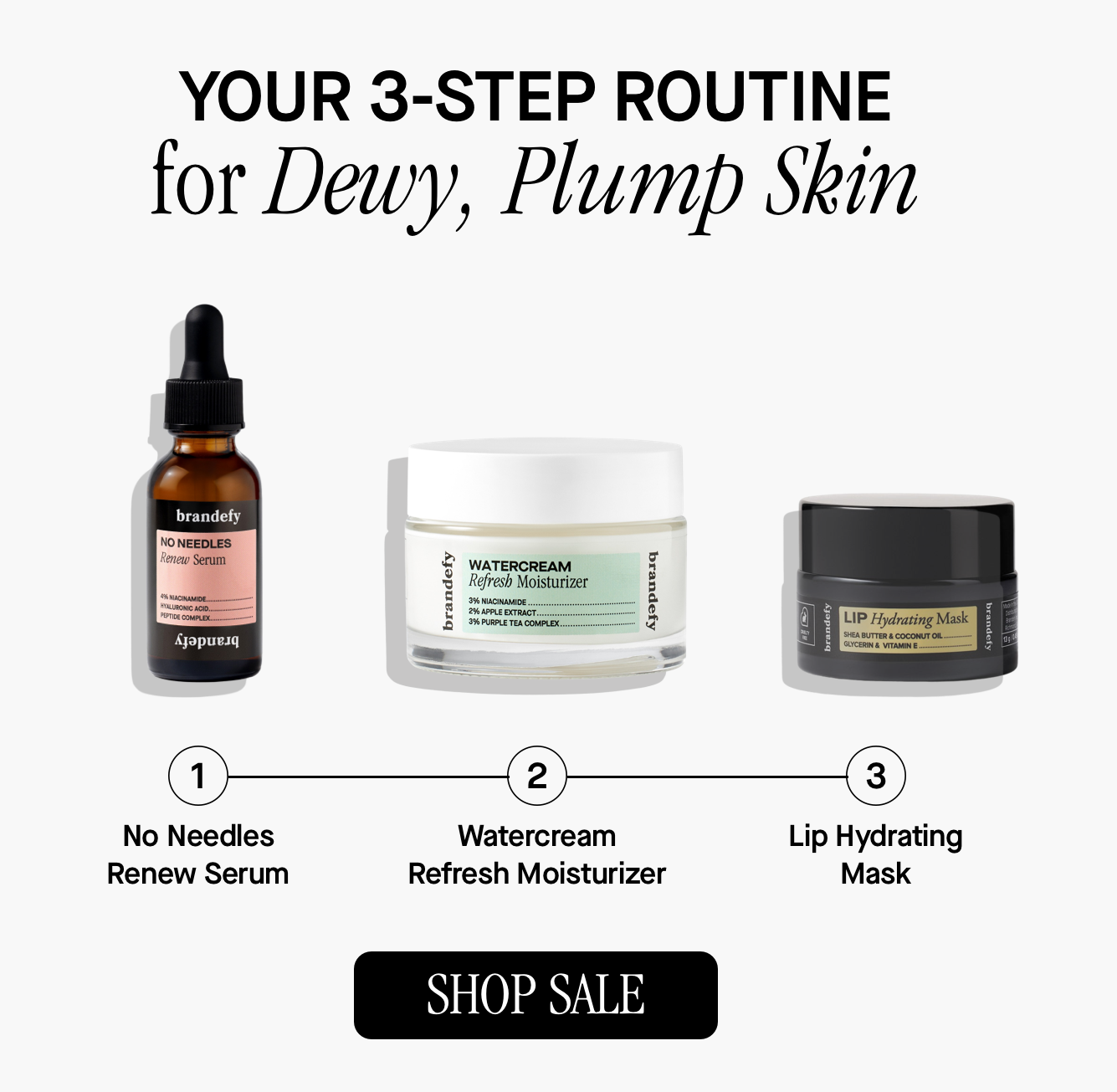 Your 3-step routine for dewy, plump skin