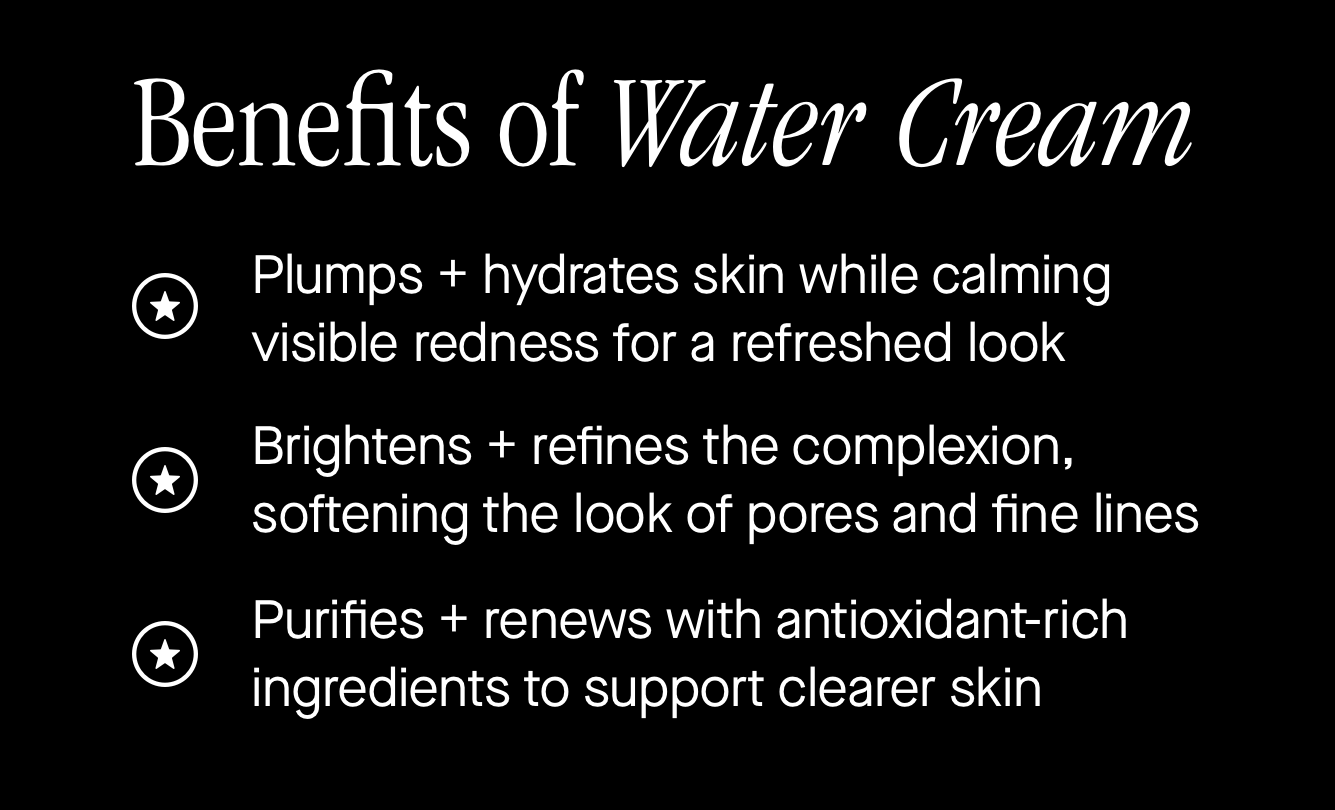 Benefits of Water Cream