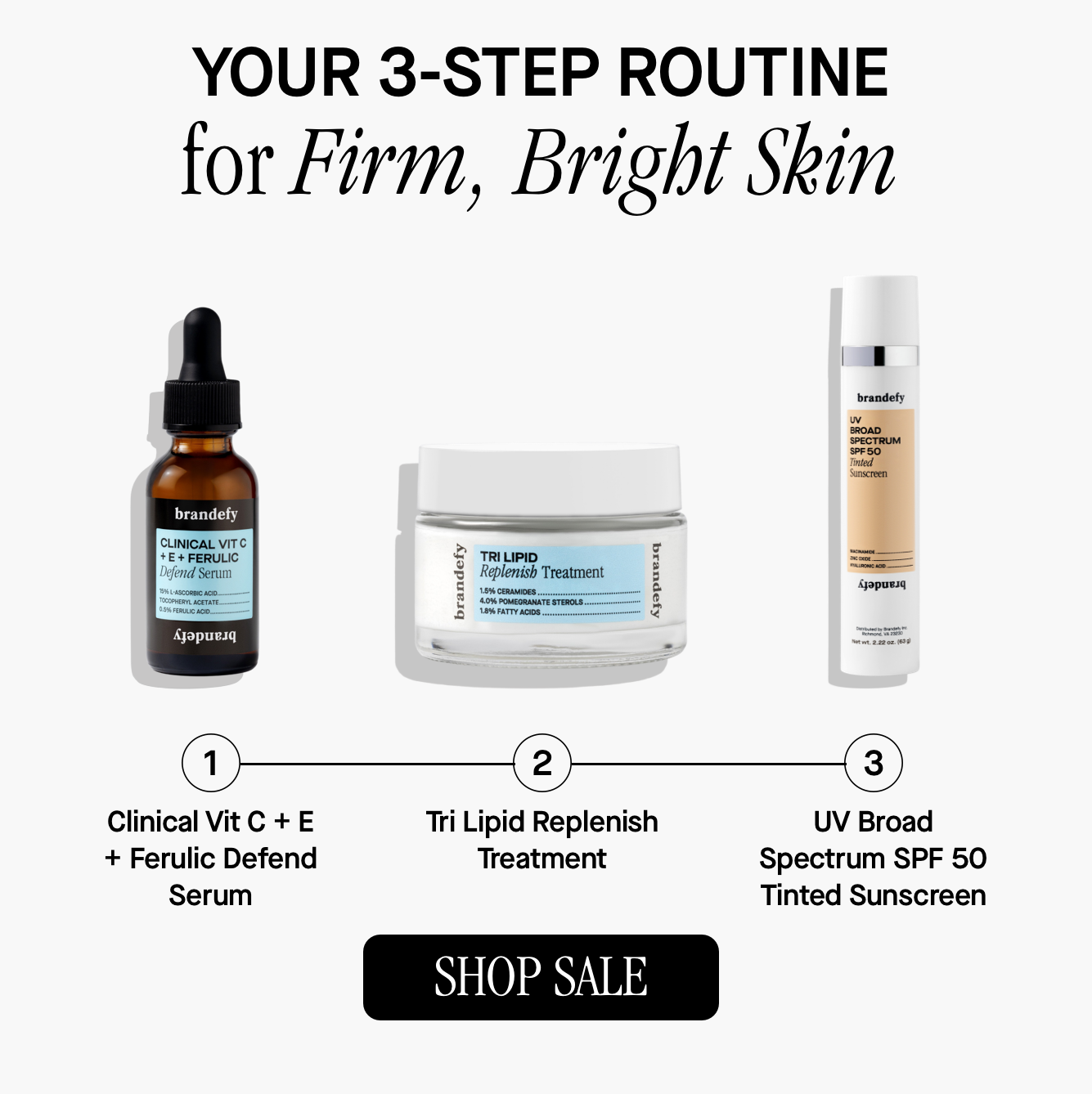 Your 3-step routine for firm, bright skin