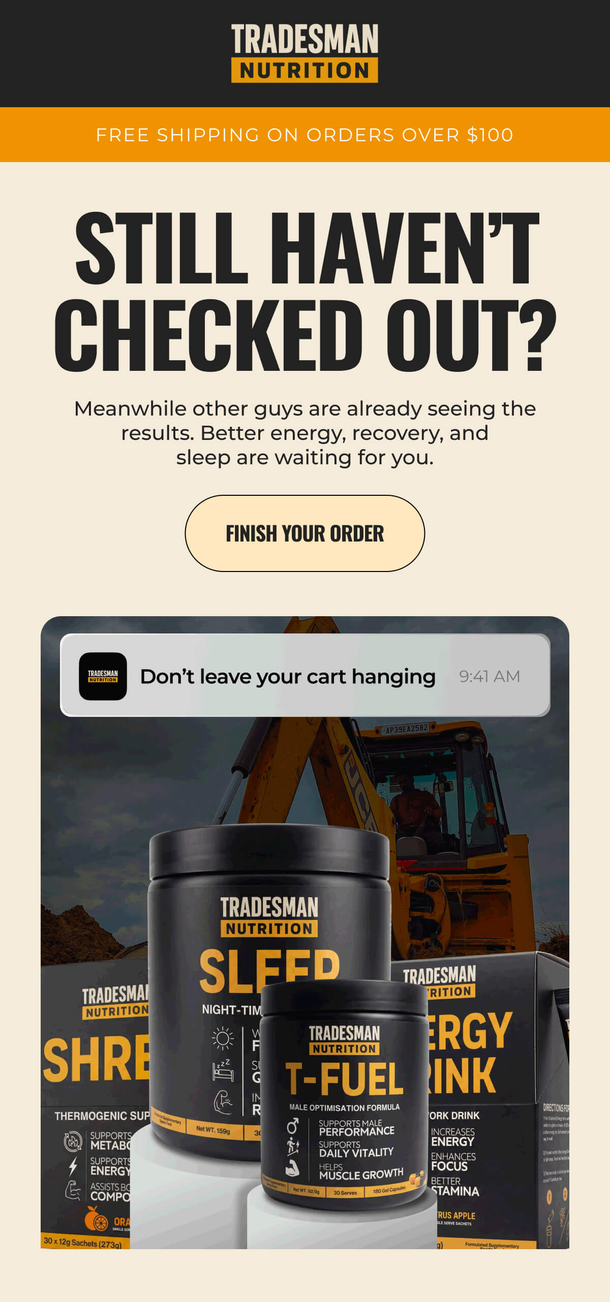 Meanwhile other guys are already seeing the results. Better energy, recovery, and sleep are waiting for you.