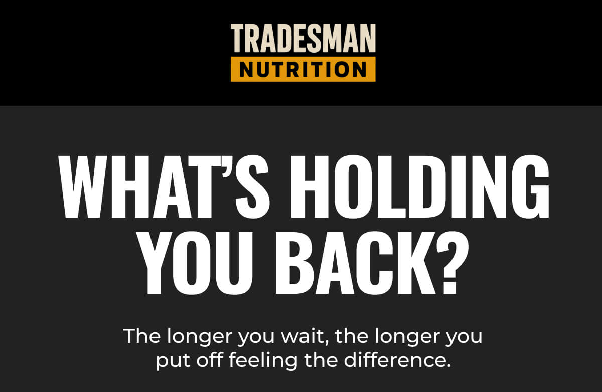 The longer you wait, the longer you put off feeling the difference.