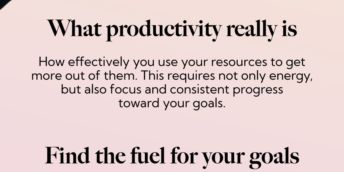What productivity really is