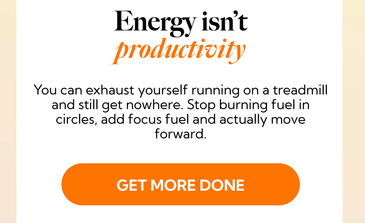 Energy isn't  productivity 