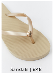 Rubber Gold Sandals