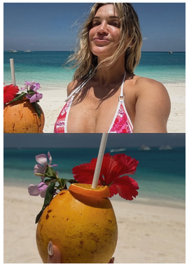 Ashley Roberts wears the Malta Ornate Bikini