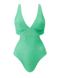 Messina Green zigzag swimsuit