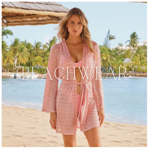 Model wears the Anna Kaftan in Rose