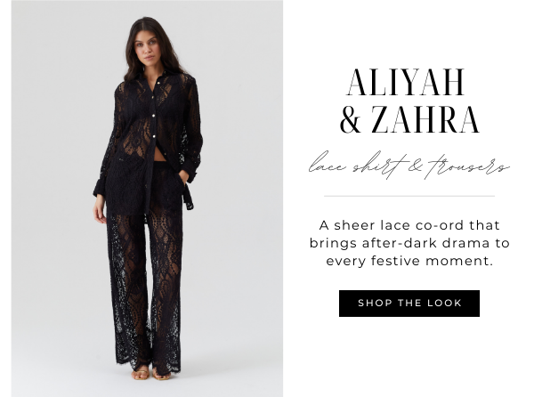 Aliyah Black Shirt & Zahra Black Trousers
