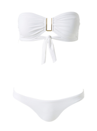 Barcelona White Bikini Top