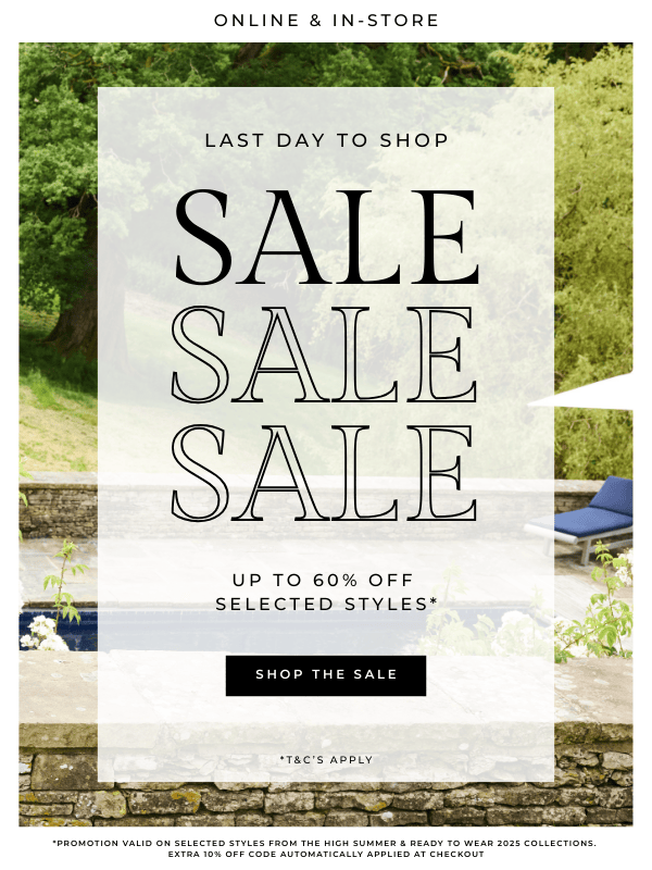 Shop up to 60% off | End of season sale 