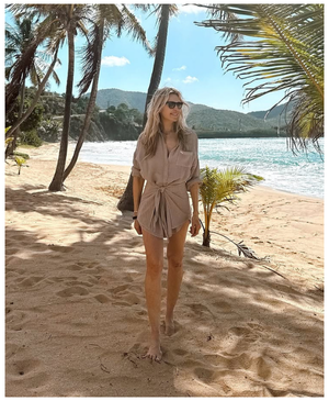 Sara Beige Dress