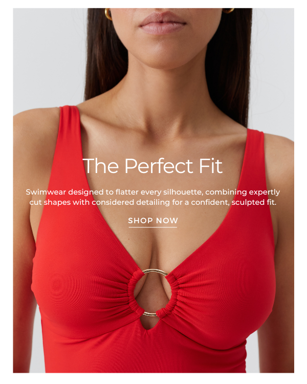The Perfect Fit - model wears Abruzzo Red Swimsuit