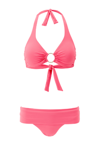 Brussels Coral Bikini Top