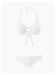 Brussels White Bikini Top