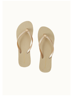 Rubber Gold Flip-flops