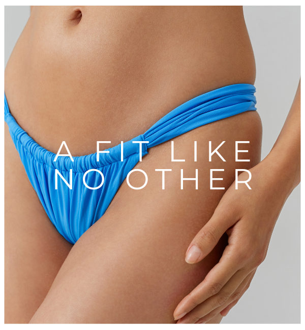 The Model is wearing the Corvo Ocean Bikini Bottoms
