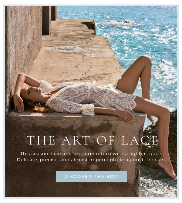 The Art Of Lace: Naia White Kaftan