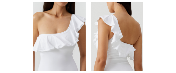 Melissa wears Tennessee White Swimsuit