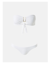Barcelona White Bikini Top