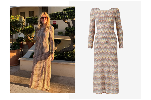 Melissa wears Lily Multi Zigzag Dress