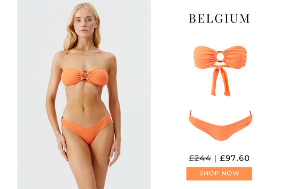 Belgium Orange Ridges Bikini