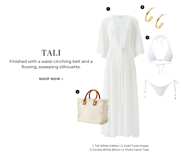 Tali White Kaftan