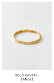 Gold Crystal Bangle