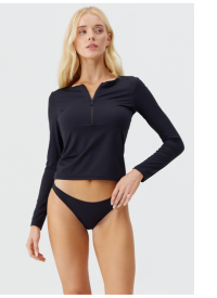 Model wears the Cali Black Bikini