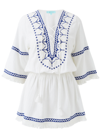 Martina White Marine Dress